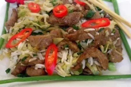 Рис с капустой и бараниной(lamb&amp;cabbage rice)