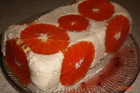 Творожно-апельсиновый десерт "нежность"