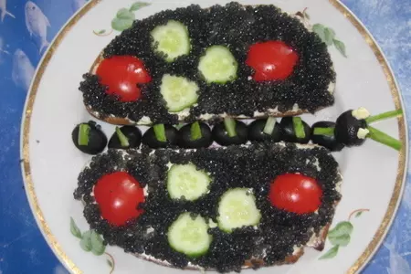 Бутерброды"черная моль".