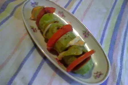 Кабачки фаршированные.