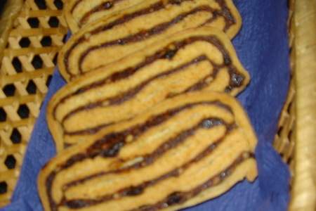 Фото к рецепту: Печенье "полосатики"