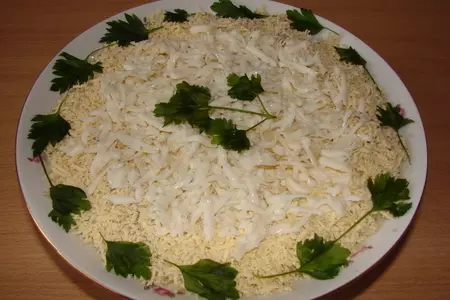 Салат"белый лебедь"