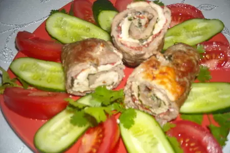 Рулетики мясные