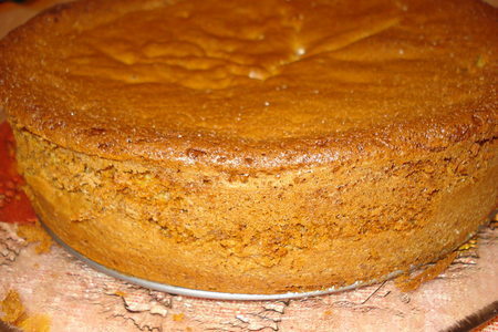 Нежный высокий ореховый бисквит для торта