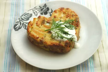 Макаронный торт с творогом и шпинатом
