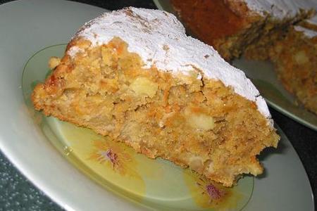 Морковно-овсяный пирог