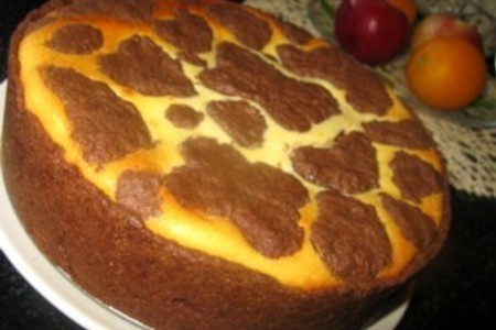 Творожный пирог «коровка-бурёнка»
