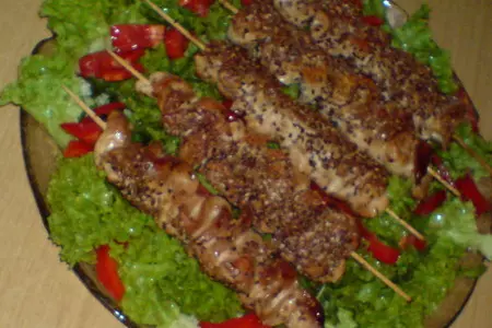 Брошет из куриной грудинки