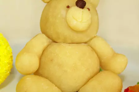 Марципан для лепки.медвежонок