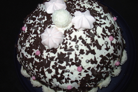 Торт „ванильная малинка“.