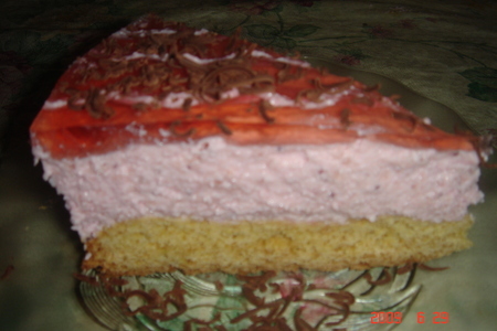 Творожный торт с клубникой