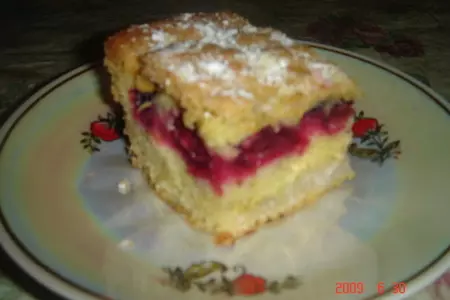 Вишневый пирог (песочный)