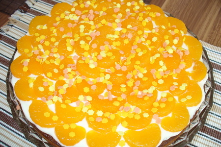 Фото к рецепту: Торт " оранжевое лето"