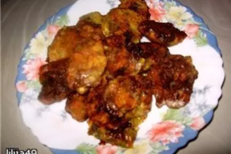 Куриные сердечки в кляре