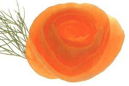 Украшение блюд: цветы из помидоров