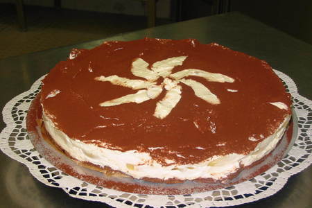 Фото к рецепту: Шоколадно-грушевый торт