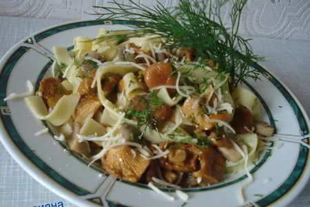 Лапша с грибами