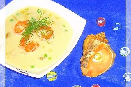 Фото к рецепту: Суп сырный с овощами