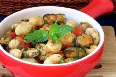 Gnocchi di patate alle cozze (ньоки из картофеля с мидиями)