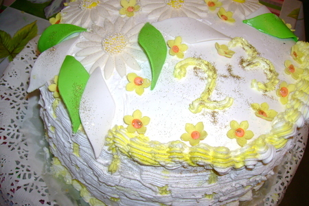 День-рожденный торт "ромашкин"