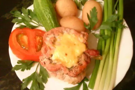 Мясные корзиночки с начинкой