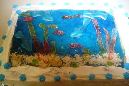 Торт аквариум