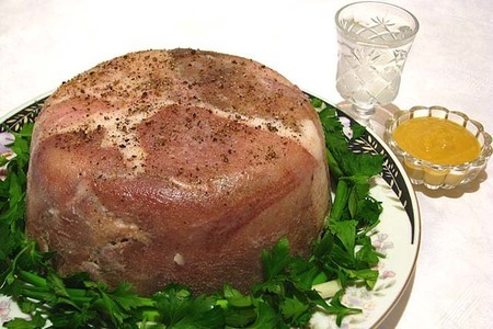 Фото к рецепту: «сыр» из свиной головы