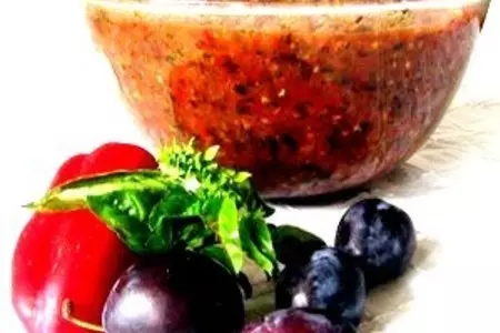 Соус из свежих слив длительного хранения