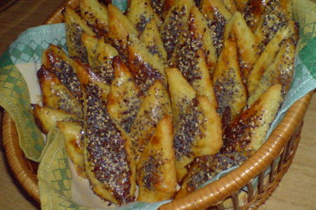 Печенье сырное с кунжутом,маком и льняными семечками
