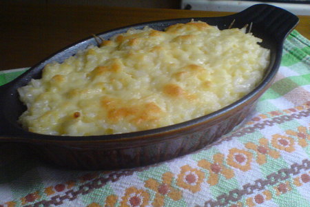 Фото к рецепту: Рисовая запеканка с сыром