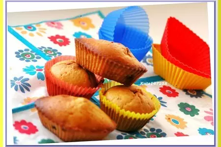 Кексики (маффины) с варёной  сгущёнкой