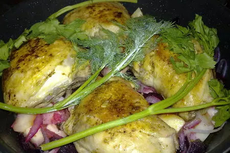 Курочка с картофелем и свеклой(дачная)