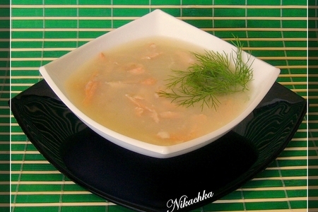 Фото к рецепту: Суп рыбный с фасолью