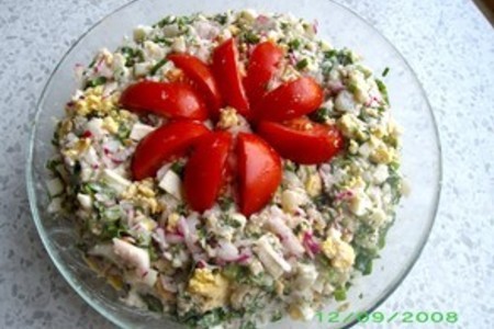 Фото к рецепту: Салат из цветной капусты