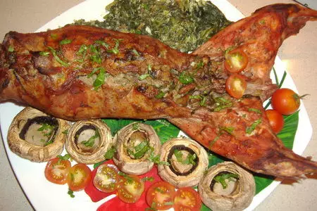 Кролик фаршированый