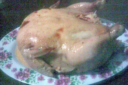 Фаршированная курица "осенняя щедрость"