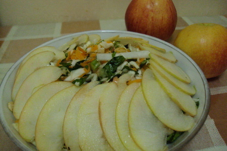Фото к рецепту: Салат из капусты с яблоками
