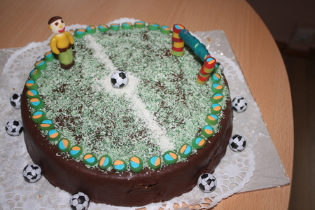 Торт для футболиста.