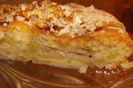 "мокрый" яблочный пирог