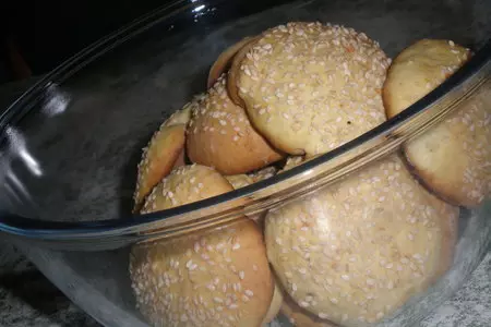 Королевские бискотти с кунжутом