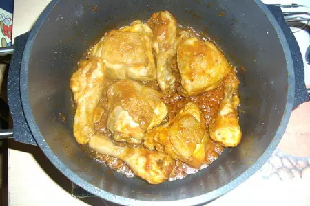 Курочка с чесноком