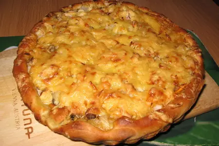 Пицца с сайрой