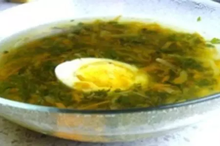 Суп куриный со шпинатом