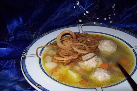 Овощное рагу с мясными фрикадельками