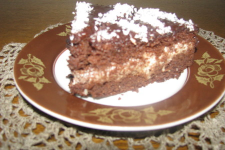 Шоколадно-лимонный торт "молния"