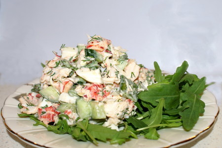 Фото к рецепту: Салат из краба