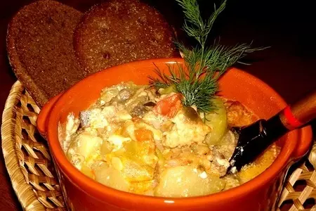 Свинина с овощами