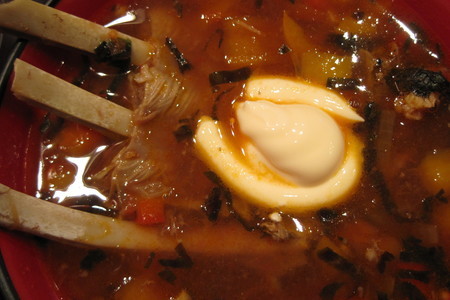 Ароматный суп с томатами и сладким перцем