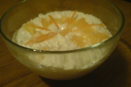Фото к рецепту: Кокосовый рис с апельсином