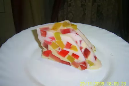 Желейно-персиковый десерт